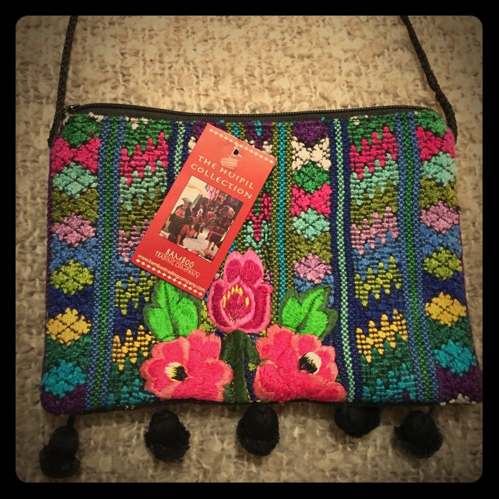 🌺👜Color Guatemalan Crossbody Bag💐